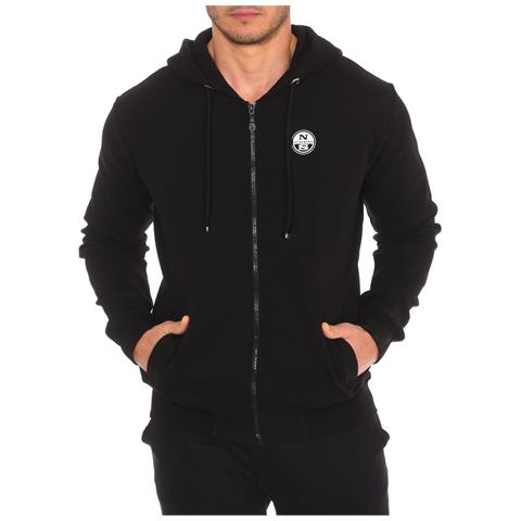 Felpa Con Cappuccio Con Zip 902416t Da Uomo - Foto 2