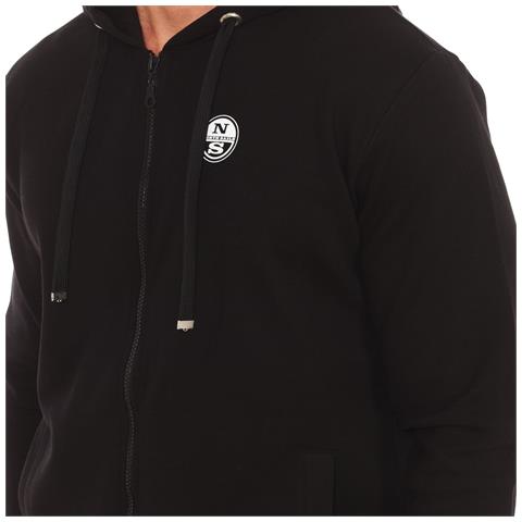 Felpa Con Cappuccio Con Zip 902416t Da Uomo - Foto 4