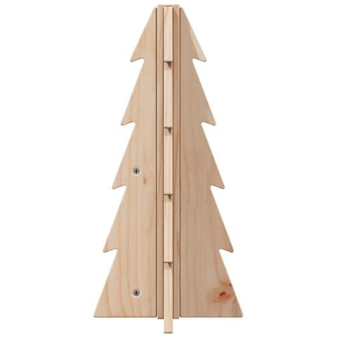 Albero Di Natale Decorativo In Legno 49 Cm Legno Massello Pino - Foto 3