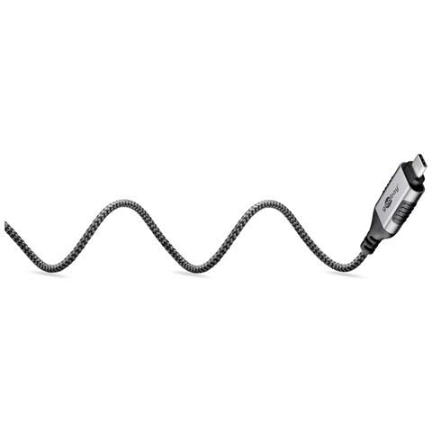 Goobay 74407 adattatore per inversione del genere dei cavi USB 3.1 type A RJ45 Nero, Argento - Foto 2