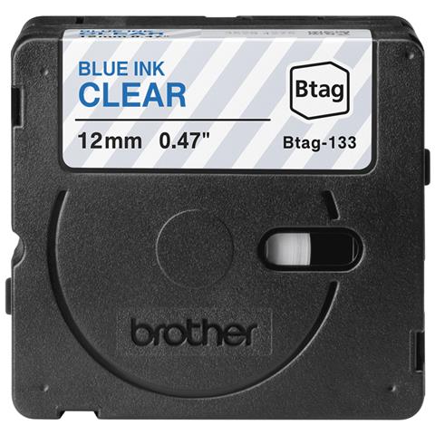 BTAG-133 nastro per etichettatrice Blu su trasparente - Foto 2