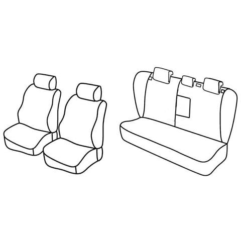 Set Coprisedili Superior - Nero/blu - Compatibile Per Fiat Croma (05/05>04/11) - Foto 1