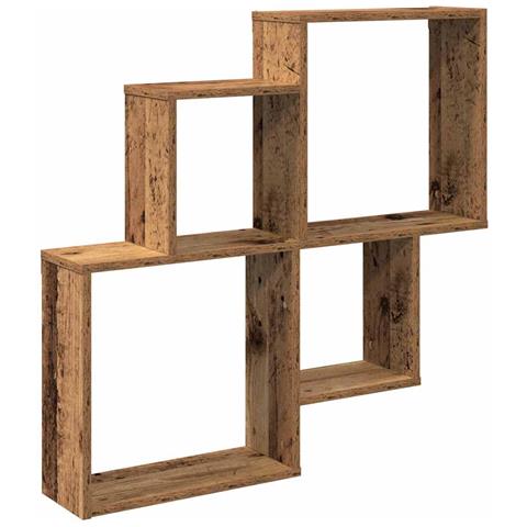 Mensola Da Parete Legno Vecchio 80x15x78,5 Cm Legno Multistrato - Foto 2