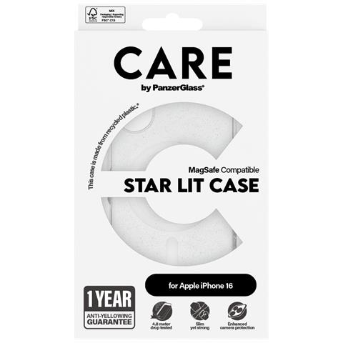 CARE by PG White MagS iPhone16 6.1 custodia per cellulare Cover Trasparente - Foto 2