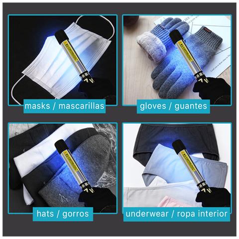 Lampada Uvc Con Cavo Domestico 17x3x3 Cm. Colore Nero - Foto 4