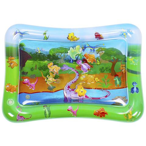 Materasso Gonfiabile Per Bambini Con Design Dinosauro. 70x50 Cm. 68x48x20 Cm. Colore Verde - Foto 1