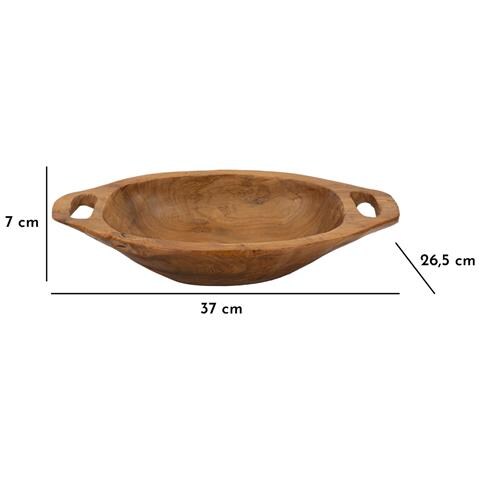 Vassoio Natura 31 - Marrone - Legno - 37x26,5x7 Cm - Foto 8