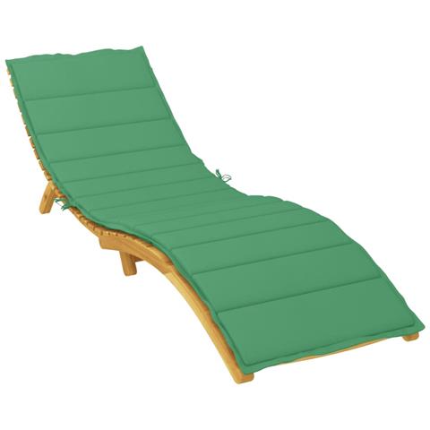 Cuscino Per Lettino Verde 200x50x3 Cm In Tessuto Oxford - Foto 2