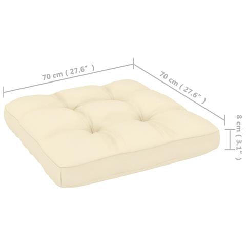 Divano A 3 Posti Con Cuscini Legno Massello Di Pino - Foto 8