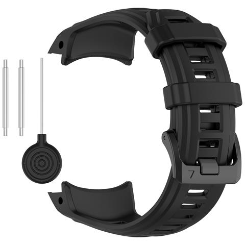 Cinturino Premium In Silicone Per Garmin Instinct 3 45mm - Nero - Foto 5