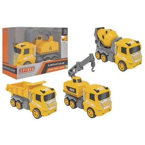 Camion Cantiere Edile Metal Gear Con Frizione 41813 Spidko Assor - Foto 1