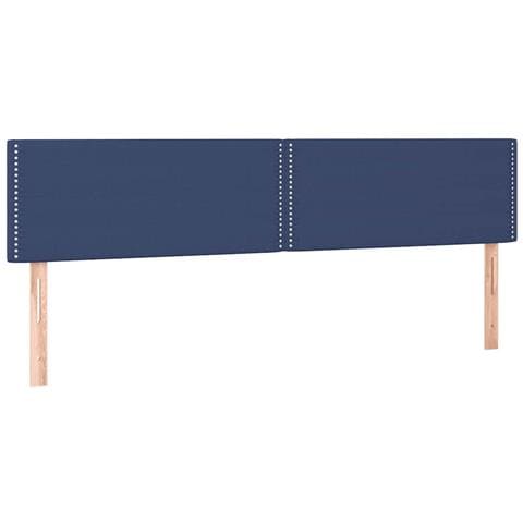 Letto a Molle con Materasso e LED Blu 120x190 cm in Tessuto - Foto 9
