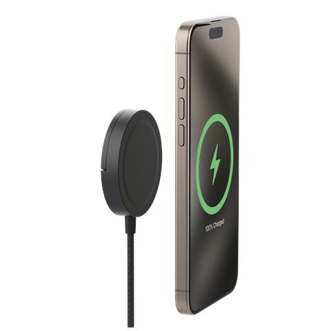 Qi2 Magnetic Charger Smartphone Nero USB Carica wireless Ricarica rapida Interno - Foto 1