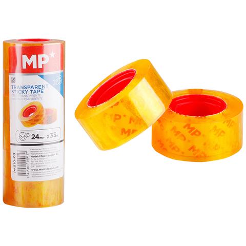 Set 6 Pz Nastro Adesivo Trasparente 24 Mm X 33 M - Foto 1