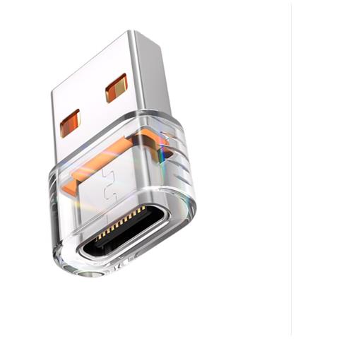 Adattatore Usb 2.0 A Type-c Trasparente Per Trasferimento Dati E Ricarica - Foto 1