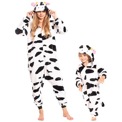 Pigiama Per Bambini Kigurumi Onesie Costume Mucca 115-125 Cm - Foto 2