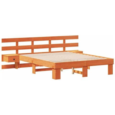 Struttura del letto con cassetto Marrone - Foto 1