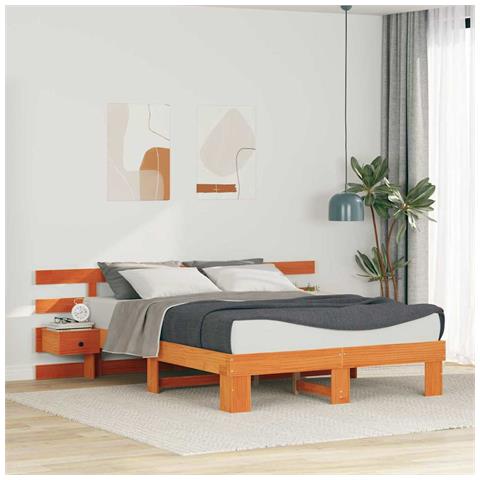 Struttura del letto con cassetto Marrone - Foto 2