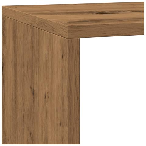 Libreria a 3 Ripiani Rovere 137,5x29x103,5 cm in Truciolato - Foto 9