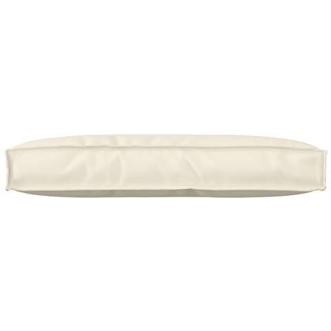 Cuscino per pallet per schienale crema 80x40x12 cm in tessuto Oxford - Foto 2