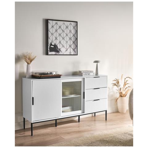 Credenza Espositiva In Vetro Leduc Bianco - Foto 1
