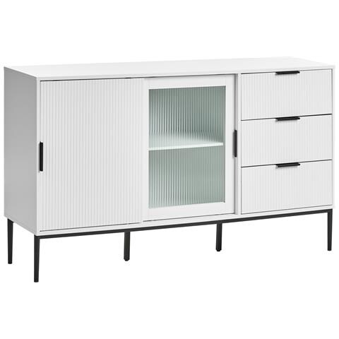 Credenza Espositiva In Vetro Leduc Bianco - Foto 2