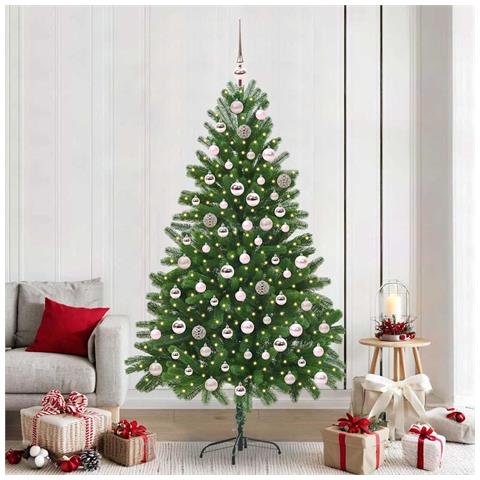 Albero di Natale con 300 LED con supporto Verde 210 cm PE - Foto 2