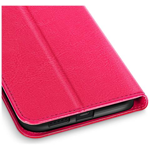 Custodia A Portafoglio Per Honor 400 Smart Antishock Con Laccio Da Polso Incluso, Rosso - Foto 2