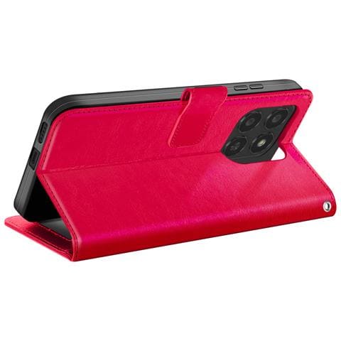 Custodia A Portafoglio Per Honor 400 Smart Antishock Con Laccio Da Polso Incluso, Rosso - Foto 5