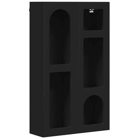 Armadio pensile Nero 59 x 20 x 100 cm Legno multistrato - Foto 1