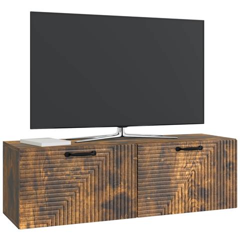 Mobile Porta TV da Muro Rovere Fumo 98 x 31 x 30 cm - Foto 2