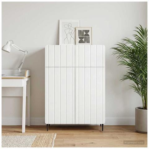 Credenza Bianco 66 x 34,5 x 92 cm Legno ingegnerizzato - Foto 2