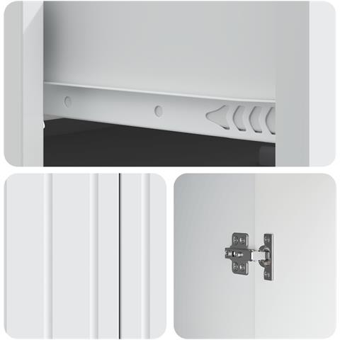 Credenza Bianco 66 x 34,5 x 92 cm Legno ingegnerizzato - Foto 9