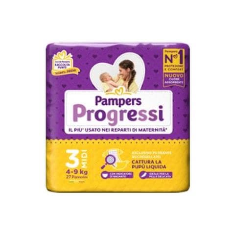 Pampers Progressi Midi 27 Pezzi - Foto 1