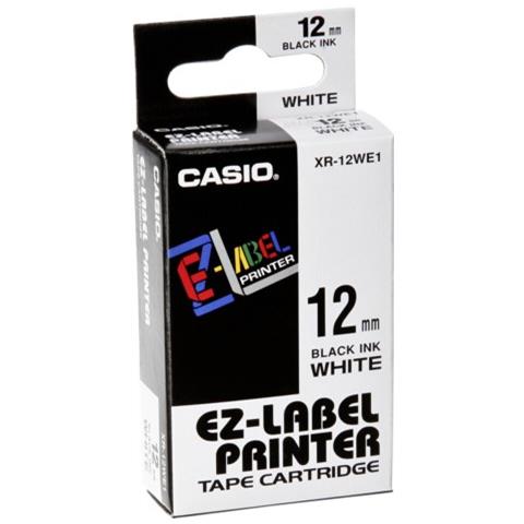 nastro 12mm x 8mt nero su bianco - Foto 2