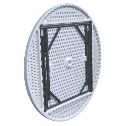 Tavolo Tondo Acciaio Verniciato Ripieghevole - Foto 2