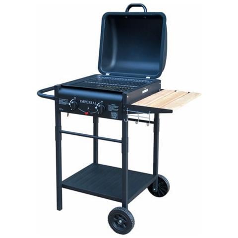 Barbecue gas Pietra Lavica con Griglia Cromata - Foto 2