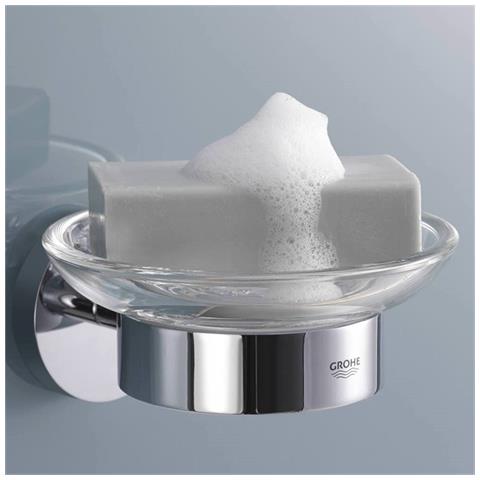 Porta Sapone Con Supporto 40444001 - Vetro - Foto 2