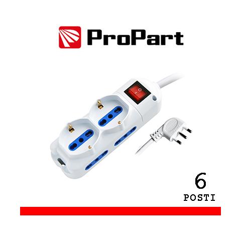 Multipresa 6pos Bipasso + Bipasso/schuko Spina16a +interr. - Foto 1
