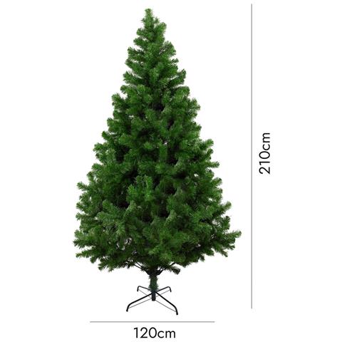 Albero di Natale Riccardo, Albero artificiale extra folto, Albero effetto reale in PVC, 754 rami, Altezza cm 210 - Foto 3