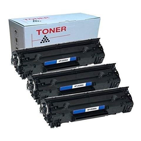 TONER COMPATIBILE - Kit 3  Per Hp E Canon Ce285a Ce278 Cb435 Cb436 Crg 712/713/725/726/728 Capacita' 2000 Pagine - Foto 1