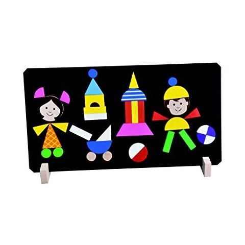Magnetic Puzzle Gioca Scheda Di Legno Kids Toy Forme - Foto 2