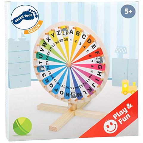 6251 Ruota Della Fortuna Piccolo Piede In Legnoper Giocare Alla Parola Di Lotteriagiochi O Eventia Partire Da 5 Anni - Foto 2