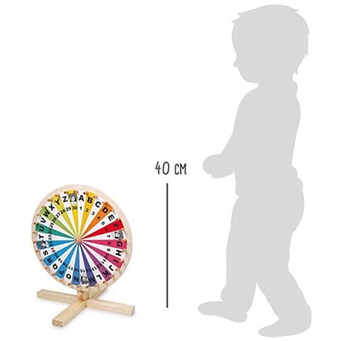 6251 Ruota Della Fortuna Piccolo Piede In Legnoper Giocare Alla Parola Di Lotteriagiochi O Eventia Partire Da 5 Anni - Foto 5
