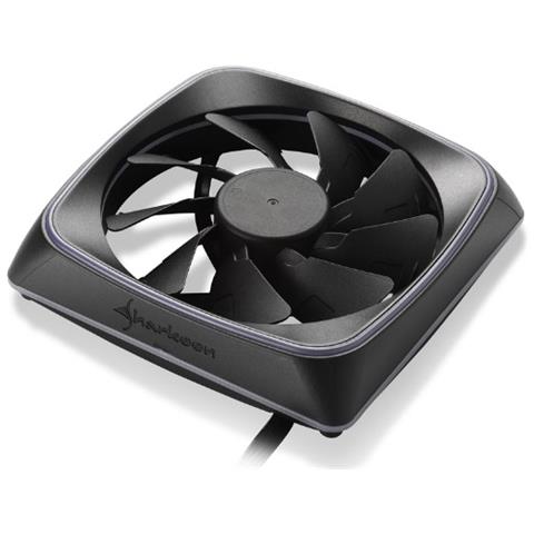 Ventola Raffreddamento Computer SHARK LIGHTS RGB con Velocità 1000 giri / min Illuminazione 20 LED RGB Colore Nero  - Foto 4