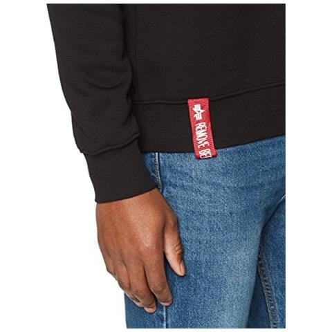 Alpha Industries Basic Sweater Maglione, Nero (nero 03), L Uomo - Foto 2