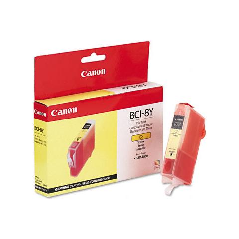 BCI-8Y Cartuccia Ink Originale Gialla per Canon BJC-8500 Capacità 450 Pagine - Foto 2