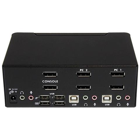 Switch KVM a 2 porte DisplayPort per doppio Monitor - 4k 60hz - Foto 4
