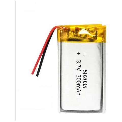 1 Pezzo Batteria Lipo Ricaricabile 502035 (3.7v, 300mah Lipo) Per Cuffie Bluetooth, Smart Watch, Pos, Strumenti Medicali E Altri Dispositivi Portatili - Foto 1