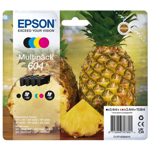 604 cartuccia d'inchiostro 4 pz Compatibile Resa standard Nero, Ciano, Magenta, Giallo - Foto 1